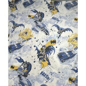 Pottery Barn Kids Batman Cityscapes Full‎ Flat Sheet Only 100% Cotton 2011